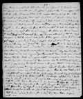    From thence he went to the hill where he was informed the Record was and found no trouble for it appeard plain as tho he was acquainted with the place it was so plain in the vision that he had of the place he went and found the place and opened it and found a plane Box he oncovered it and found the Book and took it out and laid Down By his side and thot he would Cover the place over again thinking there might be something else here but he was told to take the Book and go right away and after he had Covered the place he turned round to take the Book and it was not there and he was astonished that the Book was gone he thot he would look in the place again and see if it had not got Back again he had heard people tell of such things and he opened the Box and Behold the Book was there he took hold of it to take it out again and Behold he Could not stur the Book any more then he Could the mountin he exclaimed why Cant I stur this Book and he was answered you cant have it now Joseph says when can I have it the answer was the 22nt Day of September next if you Bring the right person with you Joseph says who is the right Person the answer was your oldest Brother but before September Came his oldest Brother Died then he was Disapinted and did not now what to do but when the 22nt Day of September Came he went to the place and the personage appeard and told him he Could not have it now but the 22nt Day of September nex he mite have the Book if he Brot with him the right person Joseph says who is the right Person the answer was you will know then he looked in his glass and found it was Emma Hale Daughter of old Mr Hail of Pensylvany a girl that he had seen Before for he had Bin Down there Before with me.